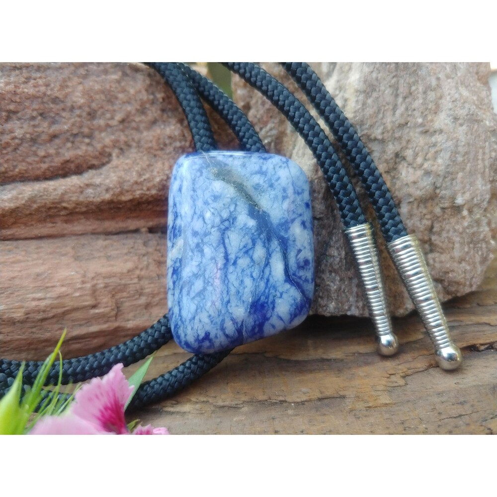 Handcrafted Sodalite Healing Stone Bolo Tie